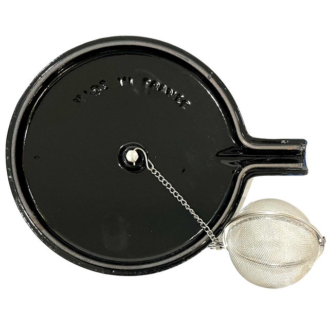 Staub - Vintage Le Thieire Enameled Cast Iron Tea Kettle - 1.5 Qt Capacity - Blue For Sale - Image 10 of 12