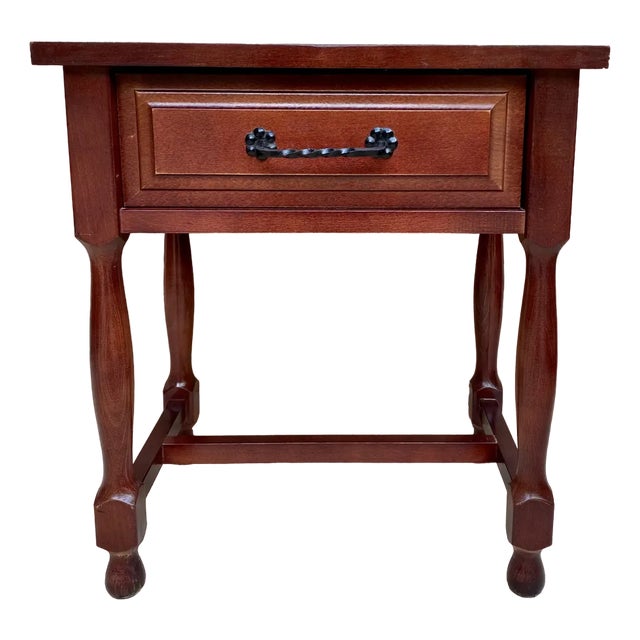 Mid 20th Century Nightstand with One Drawer, 1960s For Sale