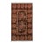 1950s Hand-Knotted Mid-Century Vintage Bessarabian Rug in Brown and Green Floral Pattern For Sale