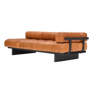 Vintage DS80 Daybed Sofa in Cognac Tan Leather from de Sede, 1970s For Sale