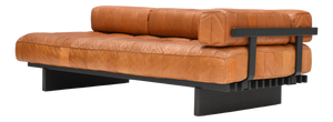 Vintage DS80 Daybed Sofa in Cognac Tan Leather from de Sede, 1970s