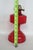 Metal Pa Risdon Usa Large Homesteader Oil Lamp Red Glass With Brass Eagle Burner 4887b For Sale - Image 7 of 15