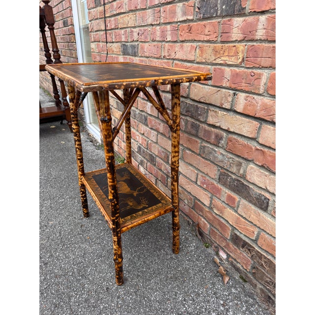 19th Century English Bamboo Side Table For Sale - Image 11 of 11