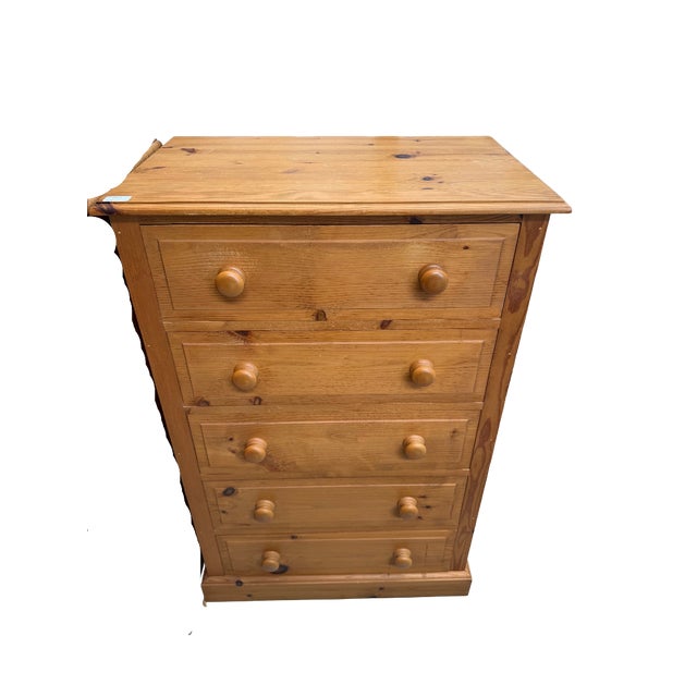 Wide Pine Chest of Drawers For Sale - Image 9 of 9
