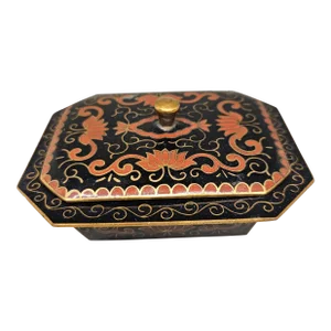 Antique Cloisonne Trinket Box