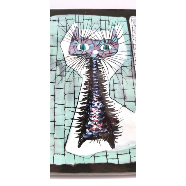 Black Pyriform Glazed Ceramic Plate by Otello Rosa for San Polo, Italy, 1950s For Sale - Image 8 of 14