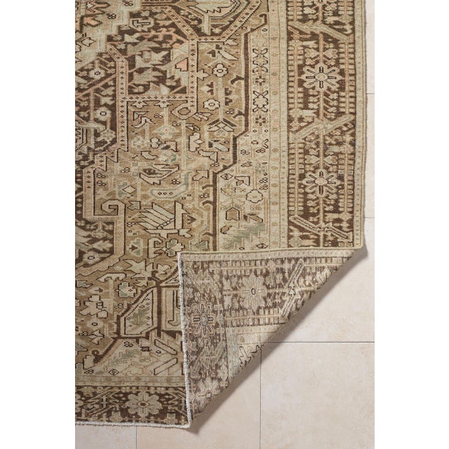 Vintage Persian Heriz Area Rug For Sale - Image 9 of 12