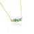 Not Yet Made - Made To Order 1.32ct Emerald Bar Pendant Necklace With Diamonds in 14k Yellow Gold For Sale - Image 5 of 15