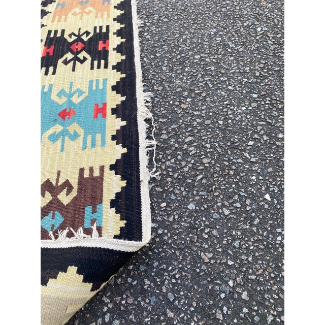 Red Large Vintage Kilim Turkish Rug For Sale - Image 8 of 9