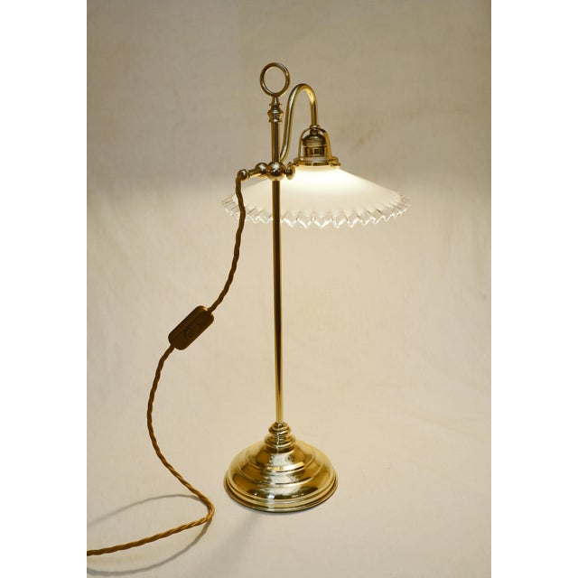 Gold Art Deco Desk Lamp, 1920s For Sale - Image 8 of 12