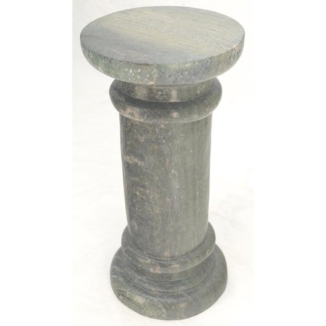 Stone Large 15" Diameter Turned Marble Pedestal MINT For Sale - Image 7 of 10