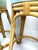 1960s Set of 4 Mid Century Cal-Asia Rattan Bar Stools With Mint Green Upholstered Seats For Sale - Image 4 of 8