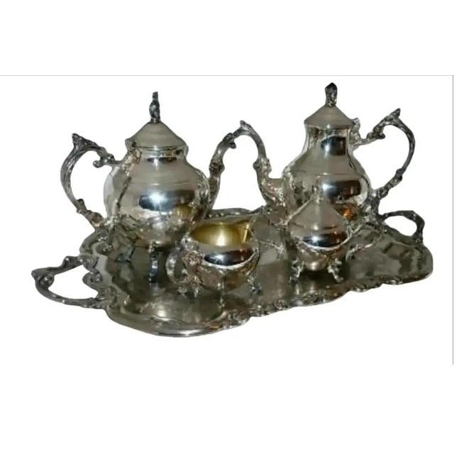 Vintage F. B. Rogers French Rococo Tea & Coffee Set- 5 Pieces For Sale In Atlanta - Image 6 of 6