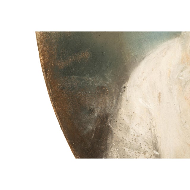 Drawing/Sketching Materials 18th Century Pastel Portrait Painting Young Girl by John Russell Ra 1789, Framed For Sale - Image 7 of 9