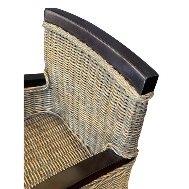 Child's Woven Wicker Lounge Chair From France For Sale - Image 11 of 11