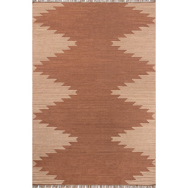 Nakul Thar Terra Cotta 9' X 12' Area Rug For Sale In Atlanta - Image 6 of 6