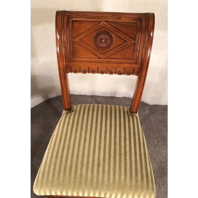 19th Century Neo-Classical Chairs in the style of Jacob Henri, France, Set of 4 For Sale - Image 3 of 9