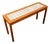 Mid Century Danish Modern End Table Side Entryway Console Wide Tile Teak Wood For Sale