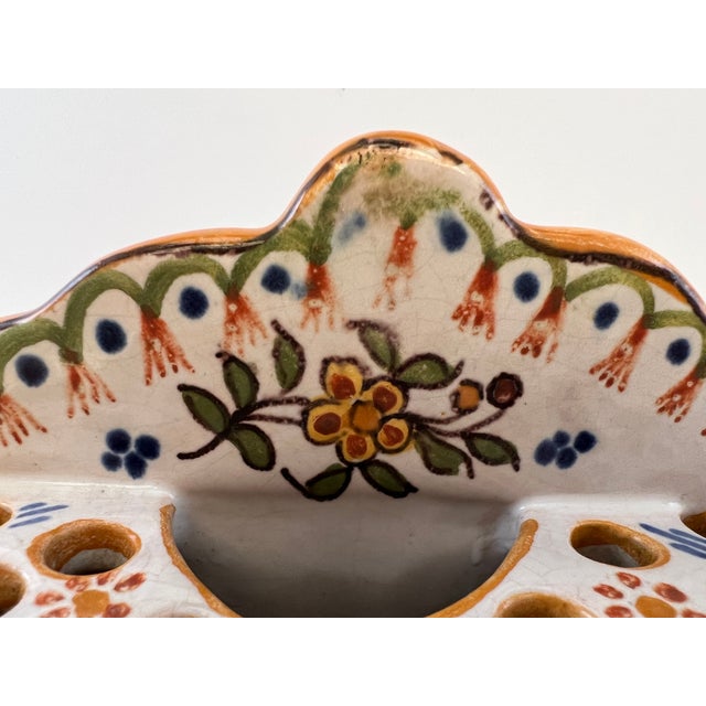 Earthenware Vase from Desvres, 1890s For Sale - Image 5 of 8