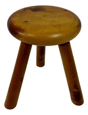 Dutch Pine Stool, 1960s