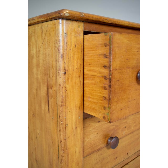 Antique Pine Chest of Drawers, Late 19th C. For Sale - Image 12 of 13