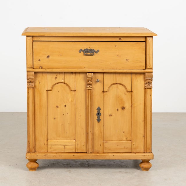 19th Century Danish Pine Sideboard With Arched Panel Doors For Sale - Image 4 of 13