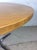 Mid Century Modern Round Dining Table With Butcher Block Top and Chrome Base For Sale - Image 15 of 15