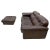 Set of Ds-101 2-Seater Sofa and Ottoman in Brown Leather from de Sede, 1970s For Sale - Image 9 of 9