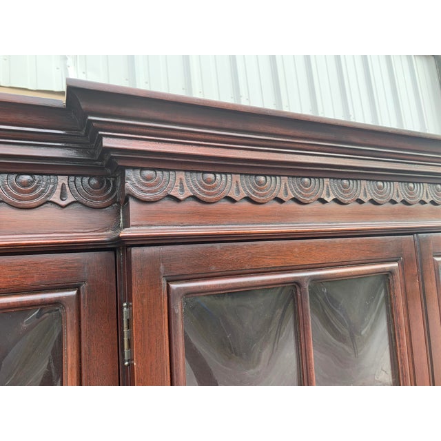 Maddox Colonial China With Pull Out Secretary Desk Chairish