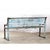 1950s Vintage Indian Painted Teakwood and Iron Garden Bench For Sale - Image 5 of 5