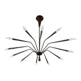 Oscar Torlasco Futurist Chandelier For Sale
