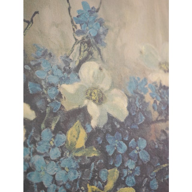 A.d. Greer Oil on Canvas Still Life Flowers Signed For Sale - Image 10 of 11