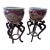 Chinese Export Porcelain Fishbowls on Carved Wood Stands - A Pair For Sale
