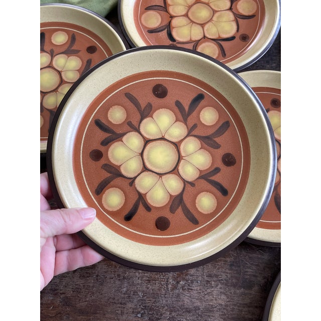 1970s 1970s Vintage Japanese Noritake Folkstone in Safari Plates - Set of 8 For Sale - Image 5 of 9