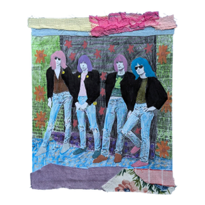 Ramones Contemporary Mixed Media Collage