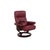 Set of Leather Atlantic Recliner and Ottoman in Red Genuine Leather from Stressless For Sale - Image 4 of 18
