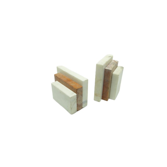Stone Art Deco Marble Bookends, Germany, 1930s, Set of 2 For Sale - Image 7 of 13