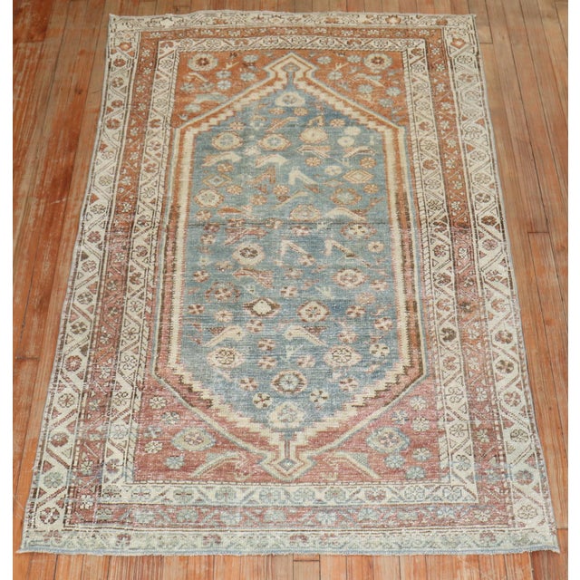 Early 20th Century Early 20th Century Rustic Persian Malayer Rug - 3'10" x 6'5" For Sale - Image 5 of 5