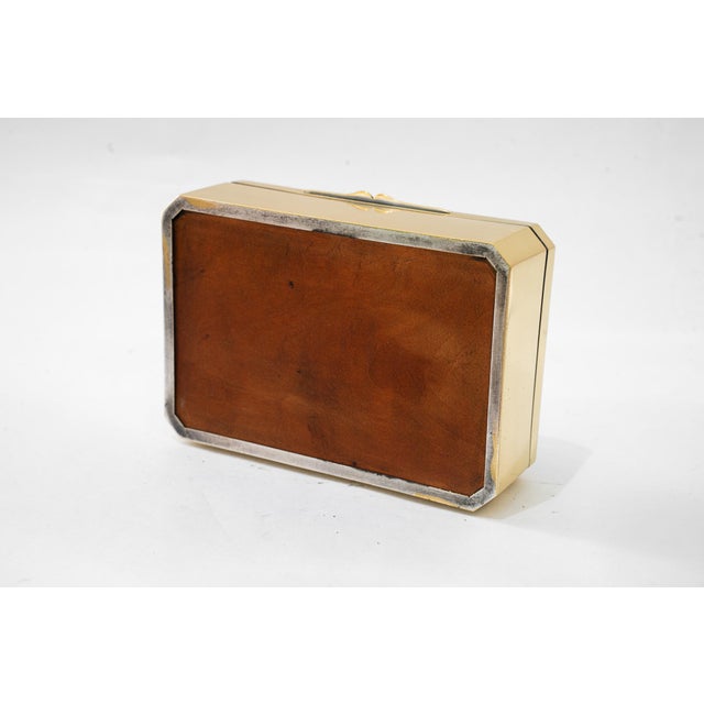 Art Deco Brass Jewerly Box with Cut Glass, 1920s For Sale - Image 14 of 17