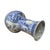 Oriental Pale Blue & White Porcelain Bulbous Shape Flower Vase For Sale - Image 11 of 17