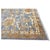 Indian Sultanabad Silk 6x6 Blue, Orange & Ivory Handmade Square Area Rugs #1143145 For Sale - Image 11 of 14