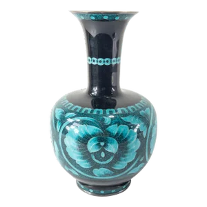 Mid Century Japanese Silver Wire Cloisonne Enamel Vase by Ota Hiroaki