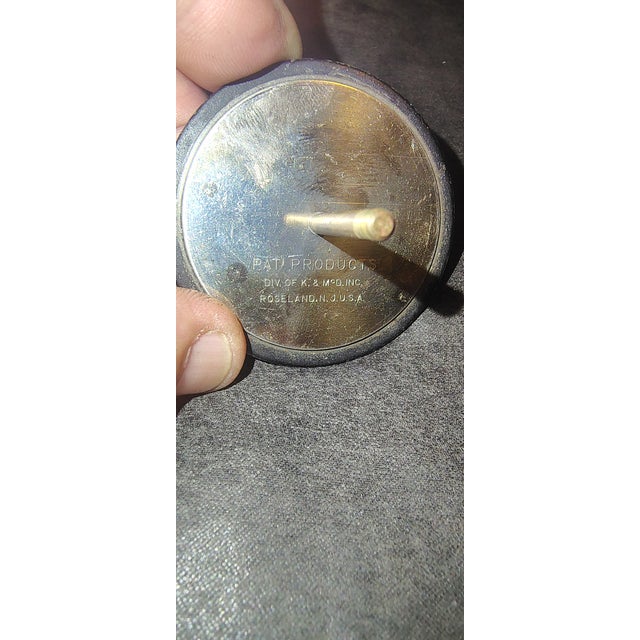 Metal Mid 20th Century Brass Stamp Roll Holder For Sale - Image 7 of 7