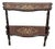 Vintage Italian Rococo Marquetry Fruitwood Console Hall Table For Sale