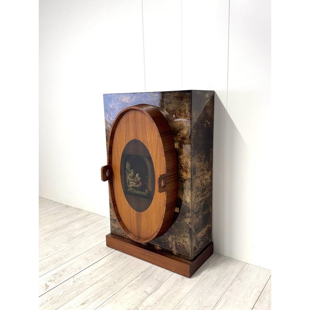 Detail of Bar Cabinet by Aldo Tura, 1950s For Sale - Image 4 of 16