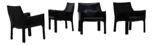 414 CAB Lounge Chairs by Mario Bellini for Cassina, Set of 4