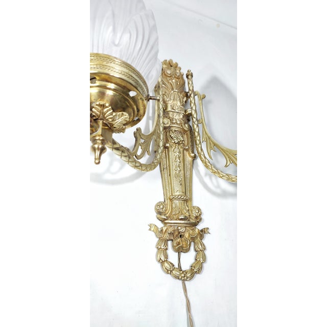 Bronze Wall Light, France, 1950s For Sale - Image 9 of 11