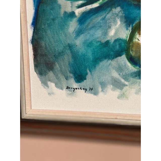 Bergengren, Abstract Composition, 1970, Oil on Canvas, Framed For Sale - Image 7 of 18