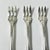 1940s 1940s Vintage Hollywood Regency English Chippendale Silverplate Seafood Forks - Set of 5 For Sale - Image 5 of 10