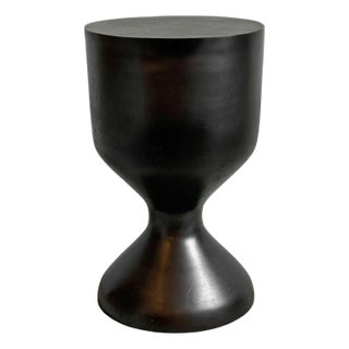 Blackened Bronze Side Table For Sale